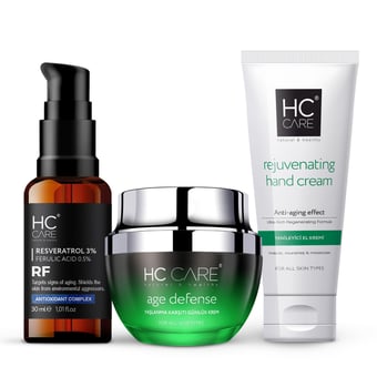 HC Yaşlanma Karşıtı 3'lü Cilt Bakım Seti - Avantajlı Fiyat