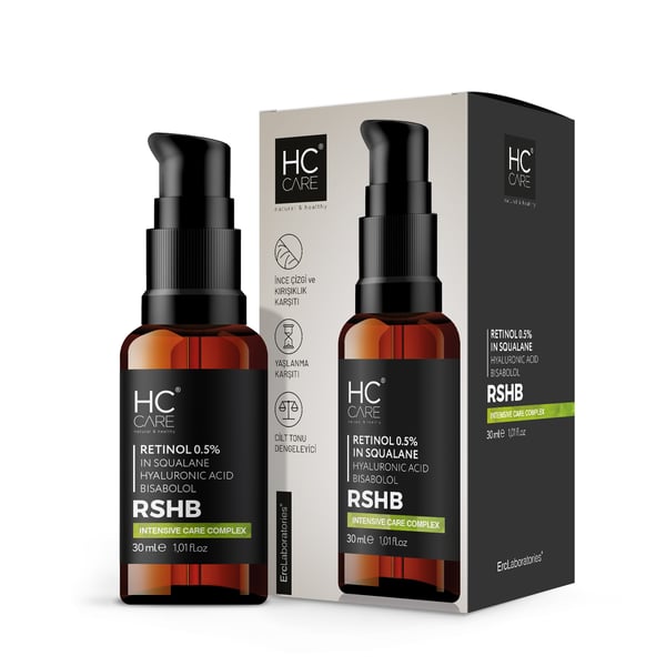 HC Retinol %0.5 In Squalane Serum, Kırışıklık ve Yaşlanma Karşıtı - 30 ml.